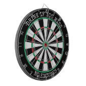 Drink If You Miss – No Excuses Dartboard Dartbord (Voorkant Links)