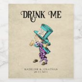  Drink Ik donkere en warme wijn Wijn Etiket (Enkel label)