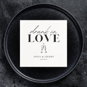 Drink in het Vrijgezellenfeest Love Wedding Servet