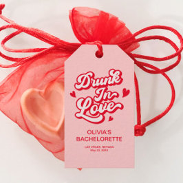 Drink in liefde Bachelorette gunst Cadeaulabel