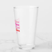 Drink in Liefde Bachelorette Party Bierglas Favor Glas (Links)