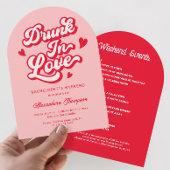 Drink in Liefde Bachelorette Party Kaart