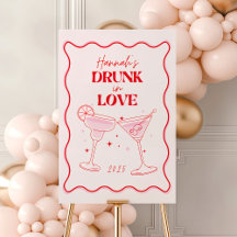 Drink in Liefde Bachelorette Party Sign, Margarita