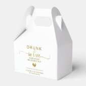 Drink in Liefde Bruiloft Kater Kit Favor Box Bedankdoosjes (Voorkant Zijde)