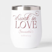 Drink in liefde champagne toren roze bachelorette (Achterkant)