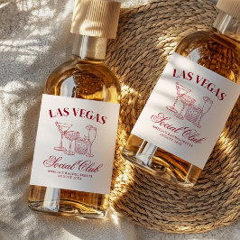 Drink in liefde cocktails Bachelorette Social Club Likeurfles Etiket