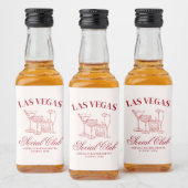 Drink in liefde cocktails Bachelorette Social Club Likeurfles Etiket (Flessen)