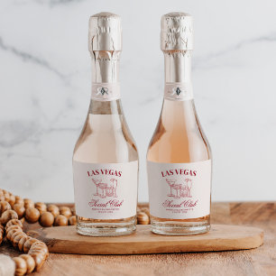 Drink in liefde cocktails Bachelorette Social Club Sparkling Wijnetiket