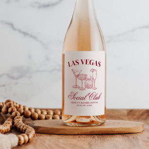 Drink in liefde cocktails Bachelorette Social Club Wijn Etiket