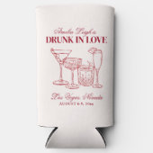 Drink in liefde cocktails Bachelorette Weekend Seltzer Blikjeskoeler (Voorkant)