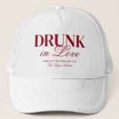 Drink in liefde cocktails Bachelorette Weekend Trucker Pet (Voorkant)