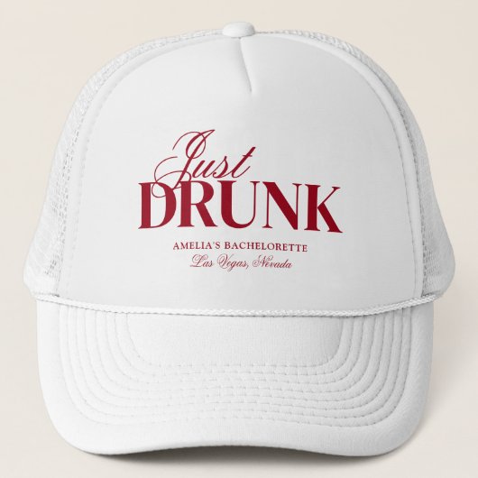 Drink in liefde cocktails Bachelorette Weekend Trucker Pet (Voorkant)