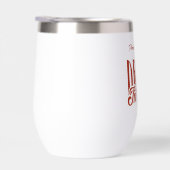 Drink in Liefde Rode Custom Bachelorette Wine Tumb (Rechts)