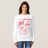 Drink in Love Bachelorette Bachelorette sweatshirt (Voorkant volledig)
