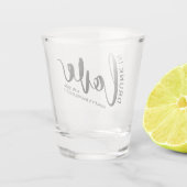 Drink in Love Bachelorette Favor Personalized Shot Glas (Achterkant)