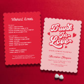 Drink in Love Bachelorette Kaart