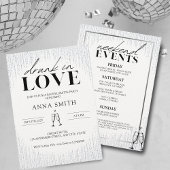 Drink in Love Bachelorette Party Weekend Kaart