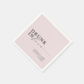 Drink in Love Blush Soft Pink Weddenschap Servet (Hoek)