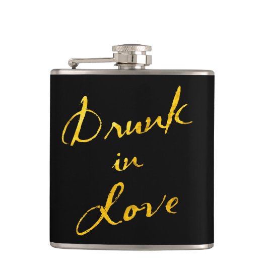 Drink in Love Flask Heupfles (Voorkant)