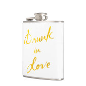 Drink in Love Flask in white & gold Heupfles (Links)