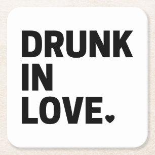 Drink in Love Kartonnen Onderzetters