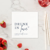 Drink in Love Navy Blue Servet (Insitu)