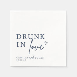 Drink in Love Navy Blue Servet