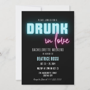 Drink in Love Neon Bachelorette Weekend Route Kaart