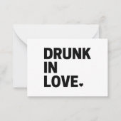 Drink in Love Notitiekaartje (Voorkant)