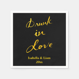 Drink in Love Personalized Napkins Servet