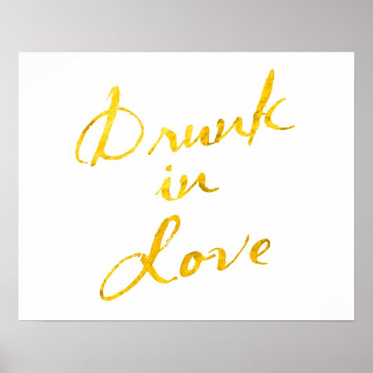 Drink in Love Poster - wit (Voorkant)