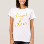 Drink in Love Top - wit & goud (Voorkant)