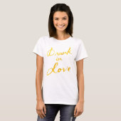 Drink in Love Top - wit & goud (Voorkant volledig)