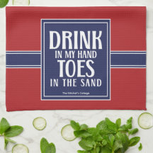 Drink In Mijn Hand Quote Nautische Kust Strand