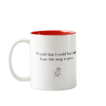 Drink in Vrede koffie mok