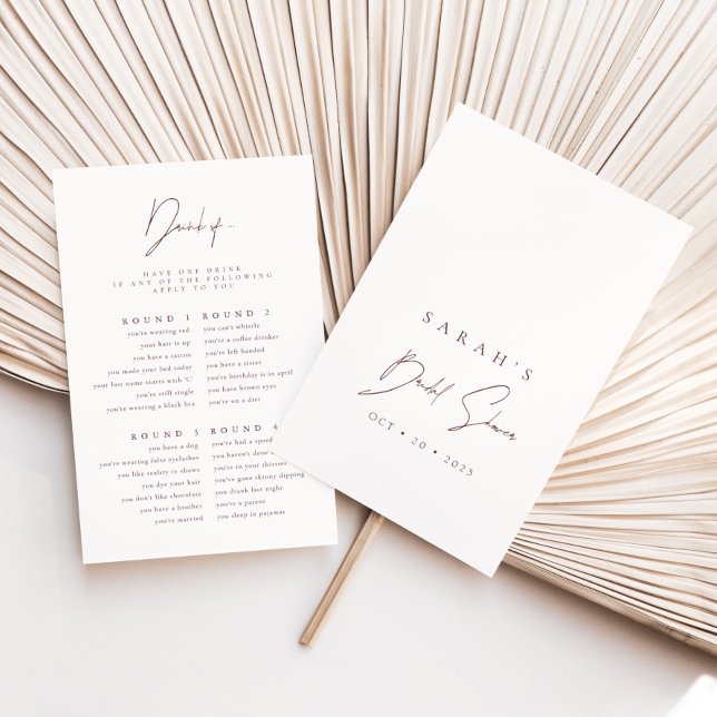 Drink indien | Blush Pink Vrijgezellenfeest Game (Creator heeft geüpload)