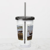 Drink is acrylglas met fluitende eikels acryl drinkbeker (Rechts)