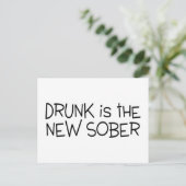 Drink is het nieuwe sober briefkaart (Staand voorkant)