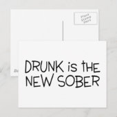 Drink is het nieuwe sober briefkaart (Voorkant / Achterkant)