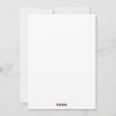 Drink je gif en prettige kerstuitnodiging kaart (Achterkant)