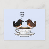 Drink je thee! briefkaart (Voorkant)