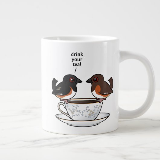 Drink je thee! grote koffiekop (Rechts)