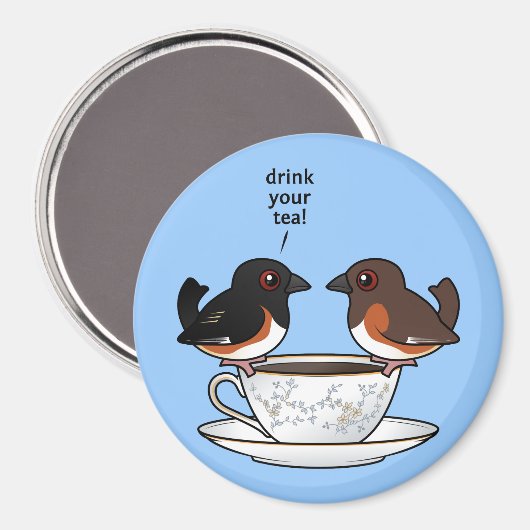 Drink je thee! magneet (Voorkant / Achterkant)