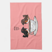 Drink je thee! theedoek (Verticaal)