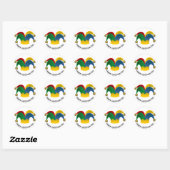 Drink Jesters April Fools Day Ronde Sticker (Vel)