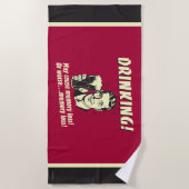 Drink: kan geheugenverlies veroorzaken strandlaken (Voorkant)