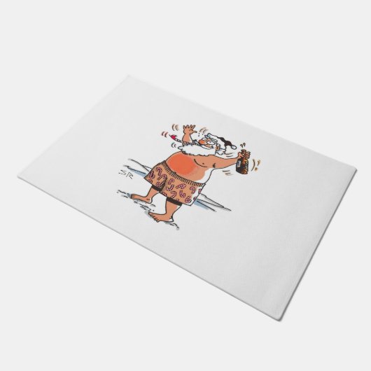 Drink kerstboomschild deurmat (Schuin)