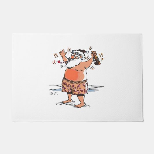 Drink kerstboomschild deurmat (Voorkant)