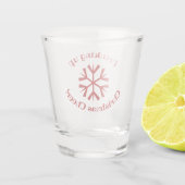 Drink kerstjuichen shot glas (Achterkant)