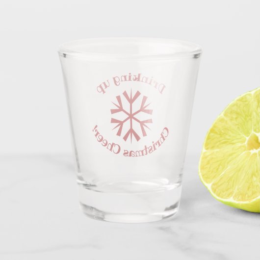 Drink kerstjuichen shot glas (Achterkant)
